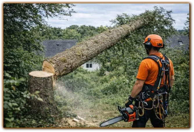 Abattage d'arbre à Milly-la-Forêt (91) Essonne