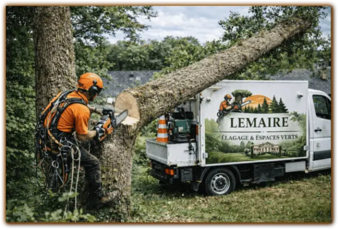 Abattage d'arbre à Milly-la-Forêt (91) Essonne